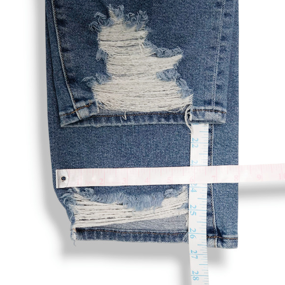 EUC Good American Good Straight Frayed High Waist Ankle Straight Leg Jeans Sz 18 - Picture 9 of 10